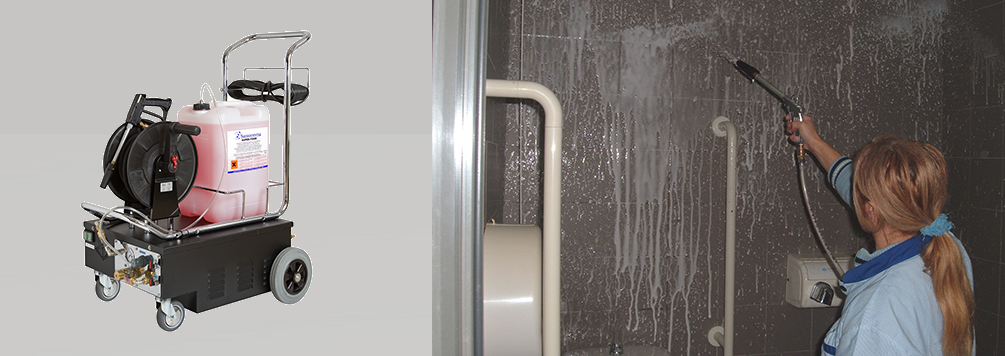 公共厕所清洗消毒 公共区域清洗消毒 泡沫冲洗 IdroFoamRinse400